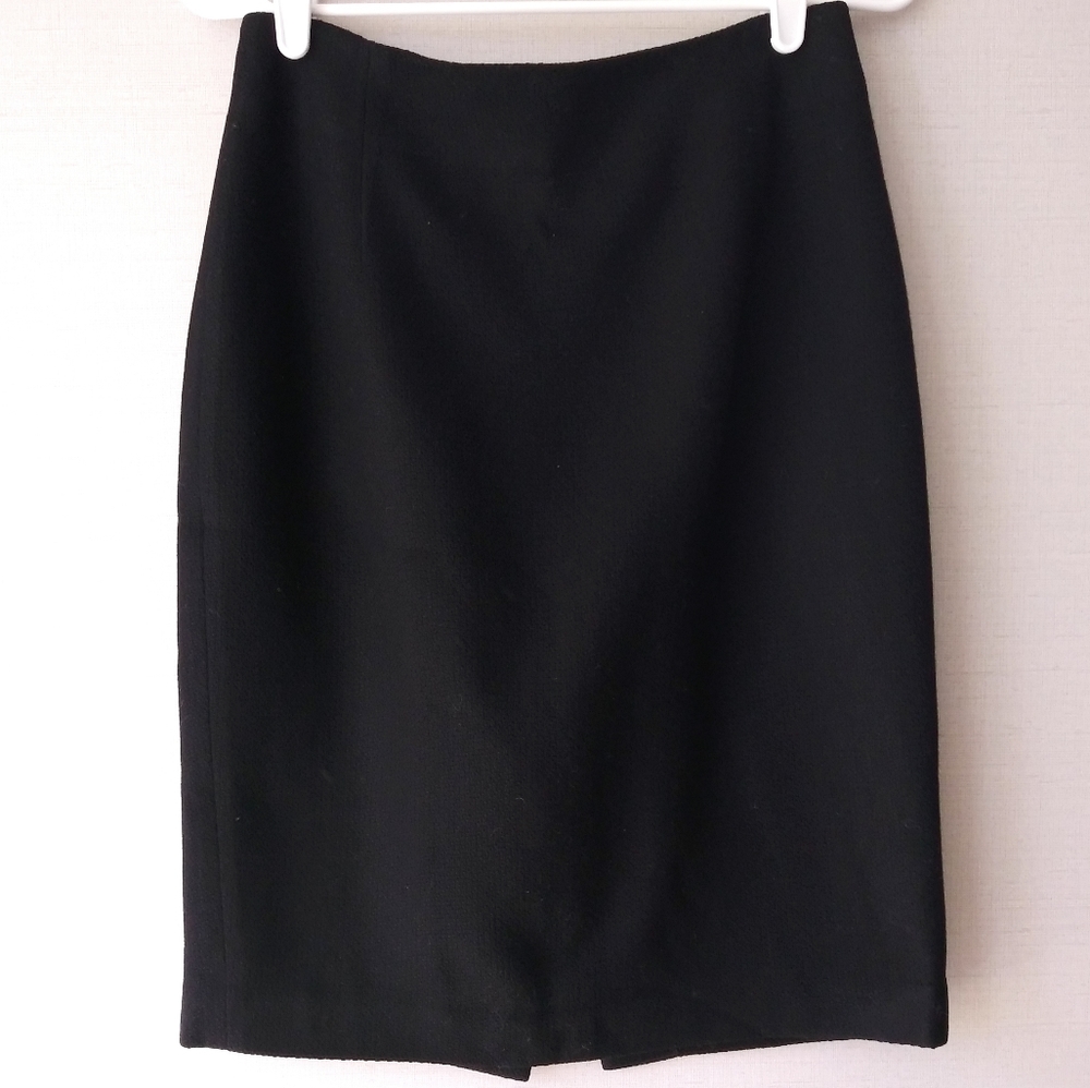 Banana Republic Wool Pencil Skirt Back Slit